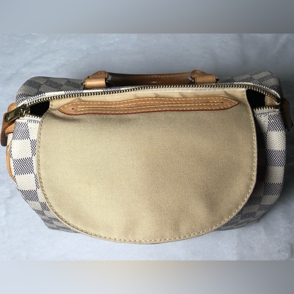 Louis Vuitton Damier Azur Speedy 25,Dust Bag,Lock/Key,COA;Date Code(SP1017) - Picture 9 of 17